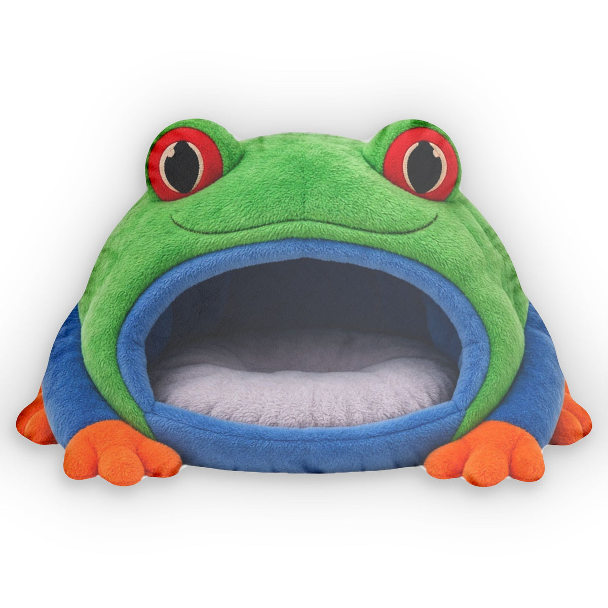 Red-Eyed Tree Frog Cave Lounger shaped plush pillow, product image (1 of 2)
