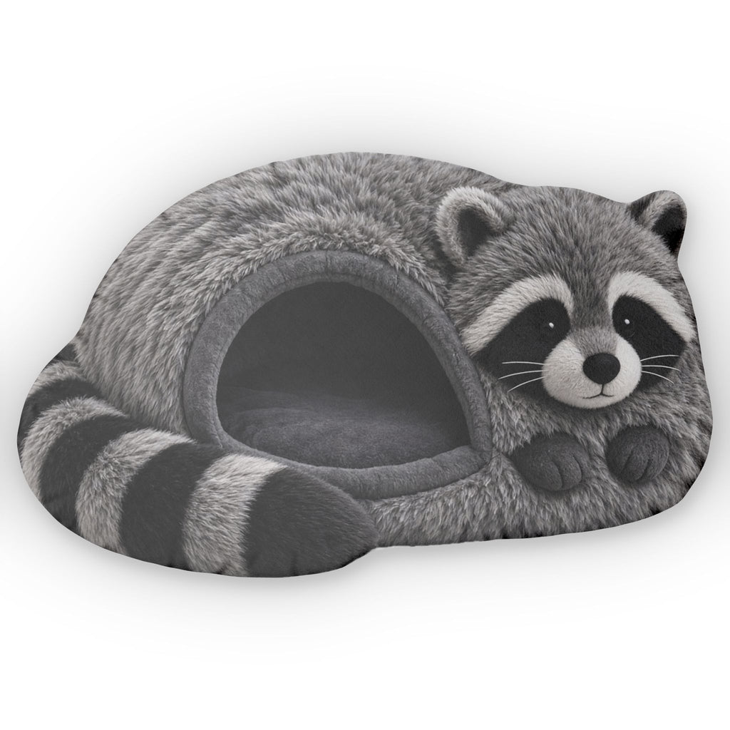 Giant Raccoon Cave Lounger shaped plush pillow, product image (2 of 2)
