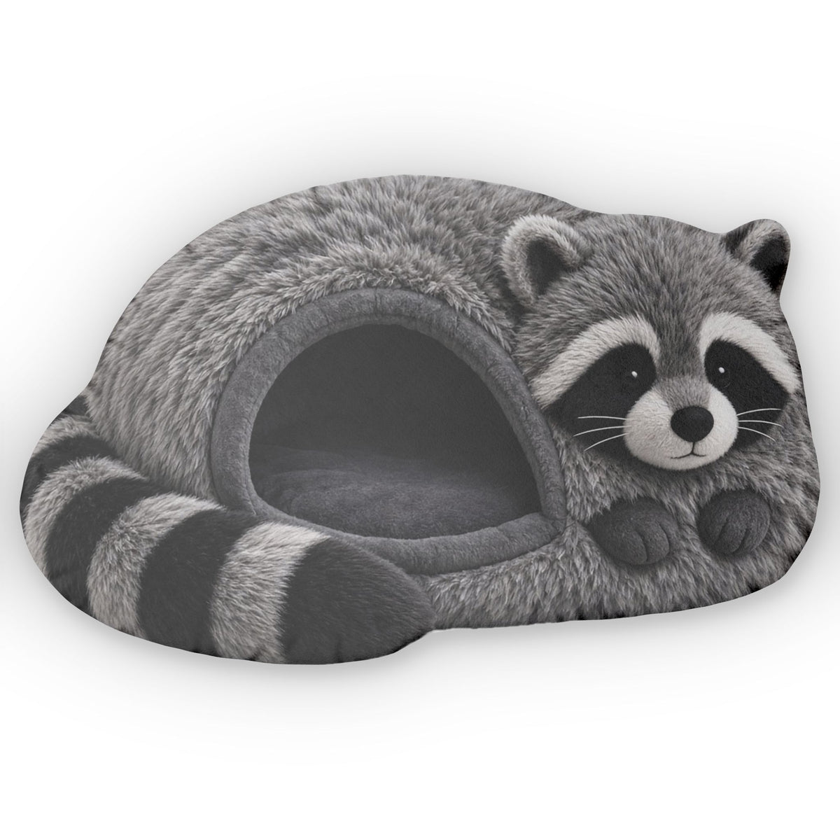 Giant Raccoon Cave Lounger shaped plush pillow, product image (2 of 2)