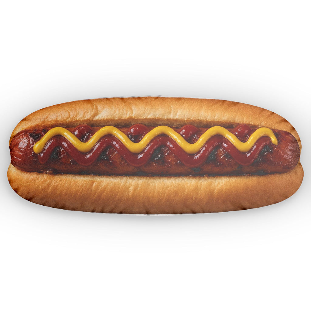 Hot Dog shaped plush pillow, product image (1 of 2)