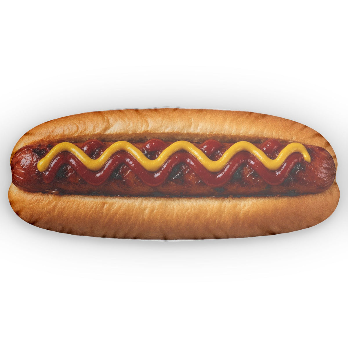 Hot Dog shaped plush pillow, product image (1 of 2)
