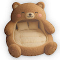 Kawaii Bear Lounger shaped plush pillow, product image (1 of 2)