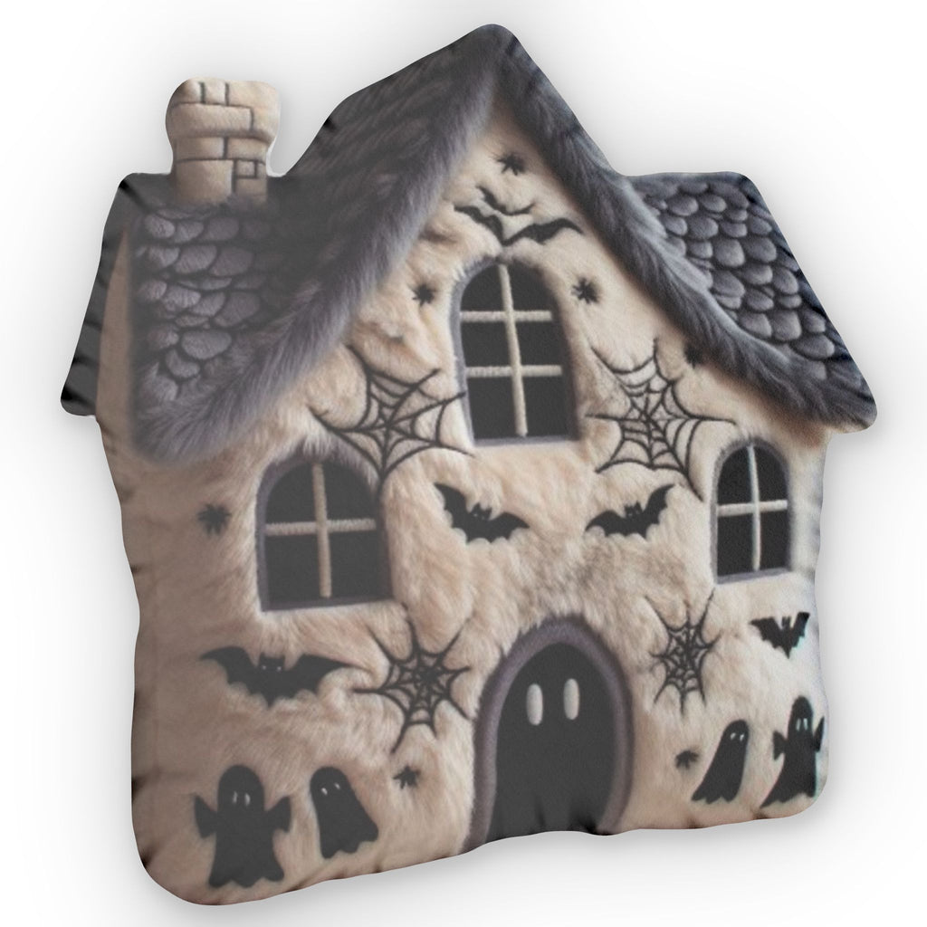 Haunted House Halloween, Spooky Gift, Plush Shaped Pillow, product mockup (2 of 2)