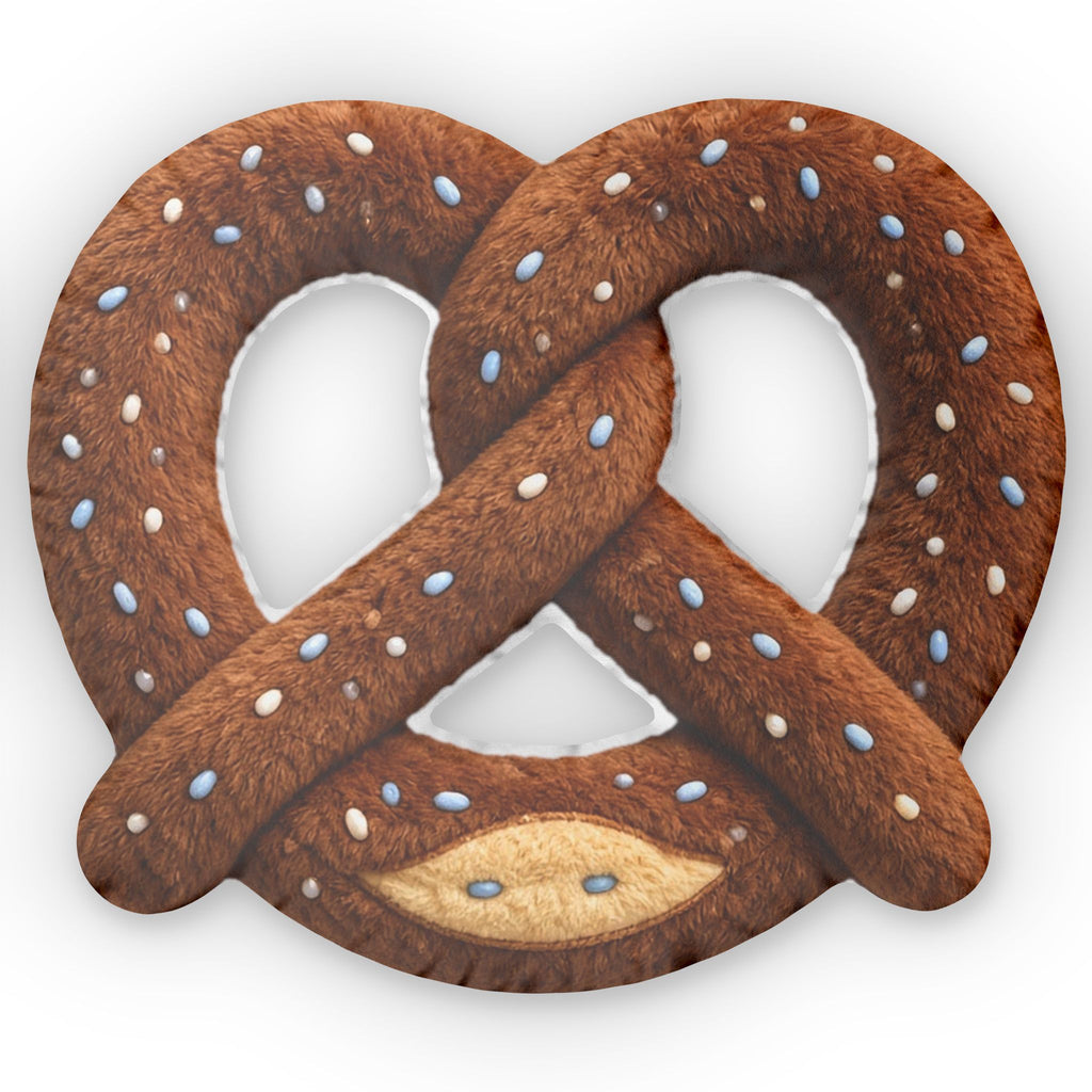 Soft Pretzel shaped plush pillow, product image (2 of 2)