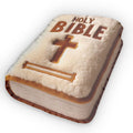 Christian Holy Bible Shaped Plush Pillow, product mockup (1 of 2)