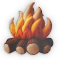 Campfire Log shaped plush pillow, product image (1 of 2)