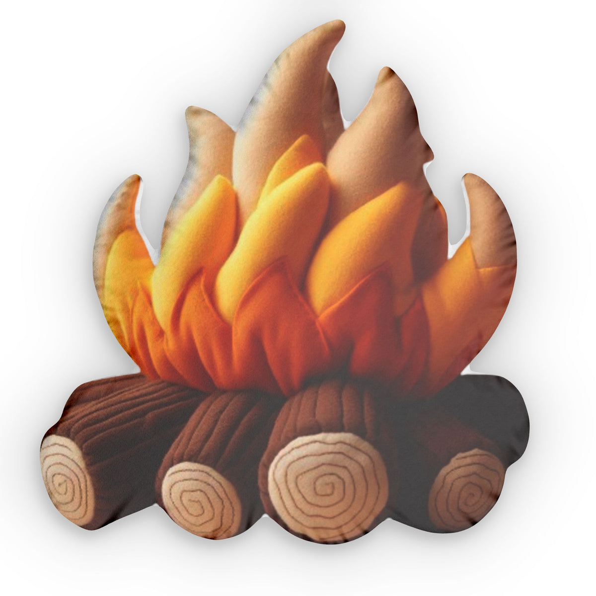 Campfire Log shaped plush pillow, product image (1 of 2)