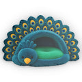 Giant Peacock Cave Lounger shaped plush pillow, product image (1 of 2)