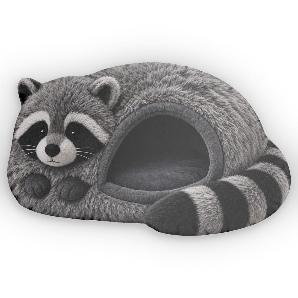 Giant Raccoon Cave Lounger shaped plush pillow, product image (1 of 2)