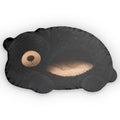 Giant Black Bear Cave Lounger shaped plush pillow, product image (1 of 2)