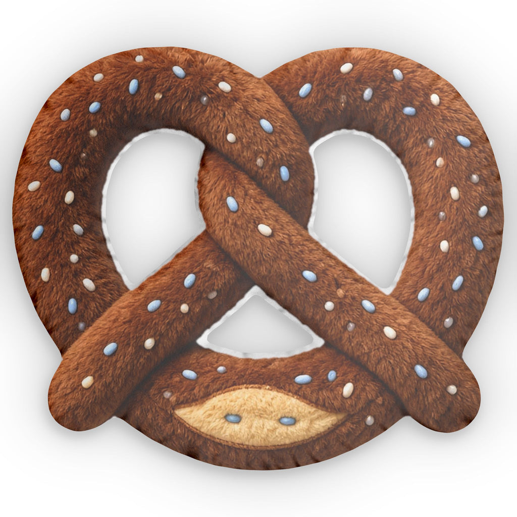 Soft Pretzel shaped plush pillow, product image (1 of 2)