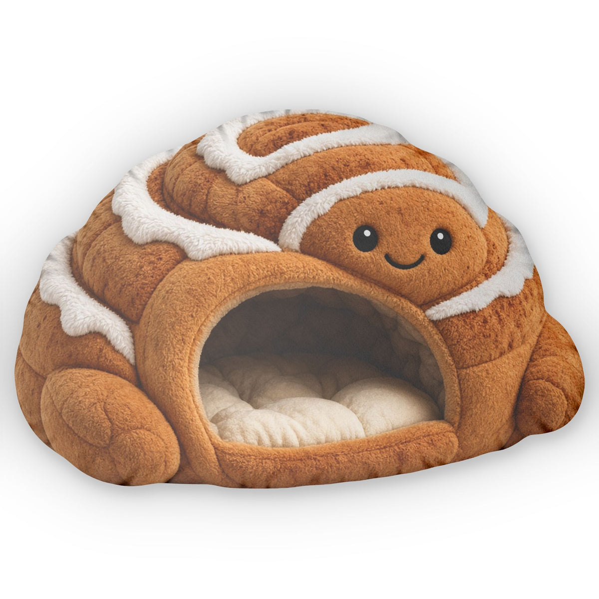 Cinnamon Roll Cave Lounger shaped plush pillow, product image (2 of 2)