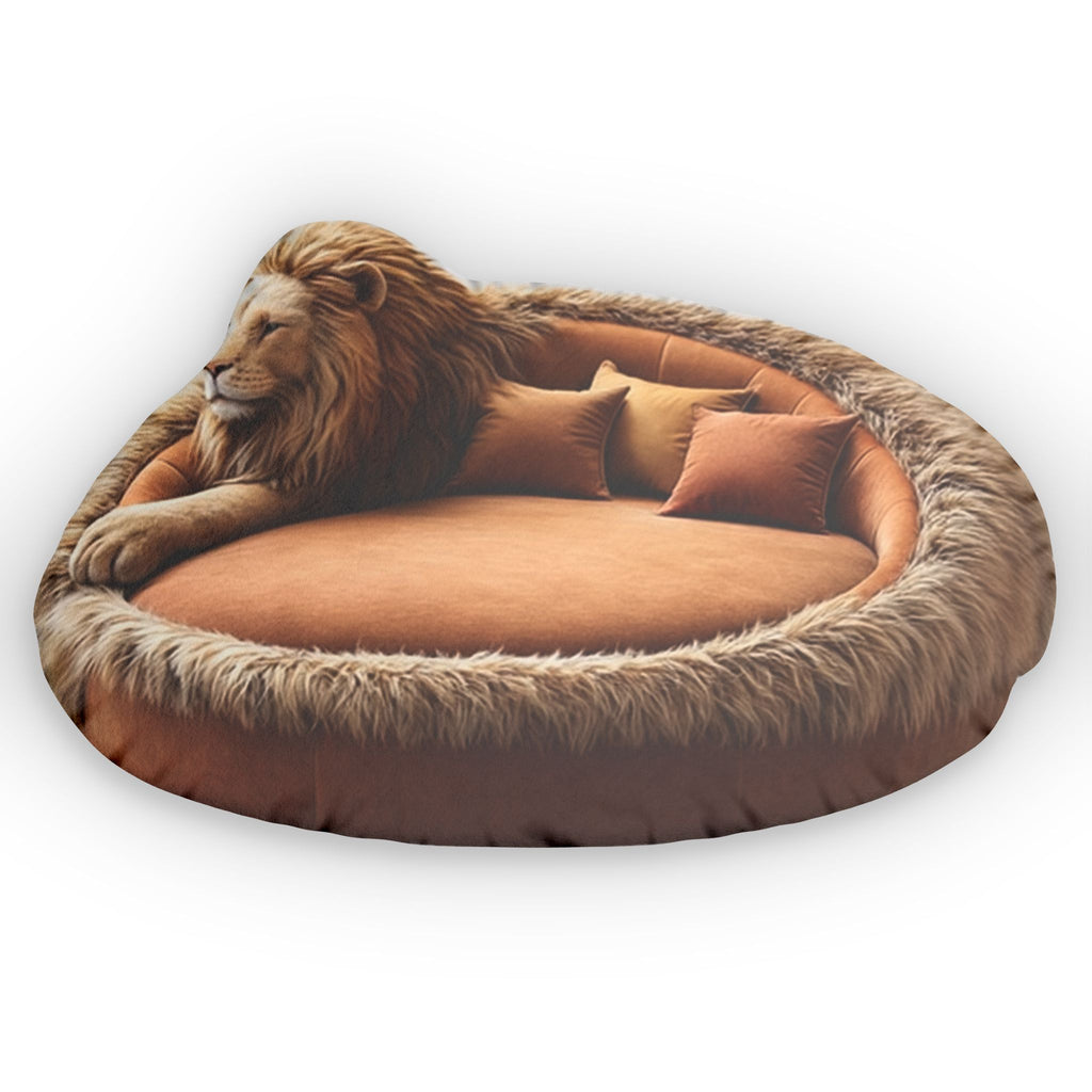 Resting Lion Lounger shaped plush pillow, product image (1 of 2)