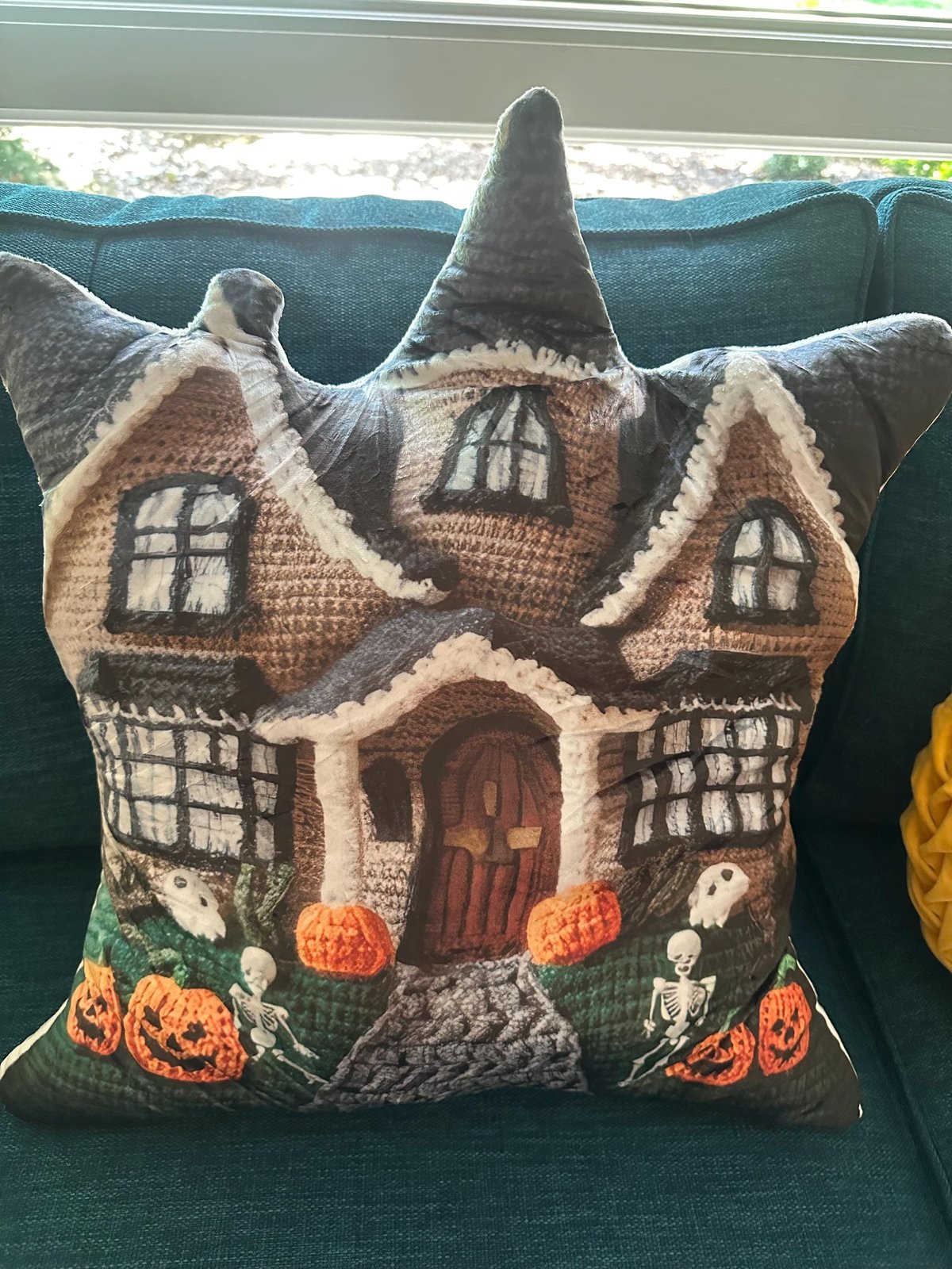 Real photo of the Haunted Mansion Halloween, Spooky Haunted House, Scary Gift, Plush Shaped Pillow (2 of 5)