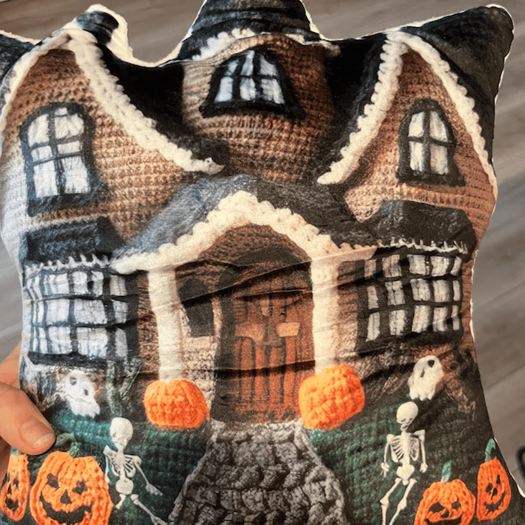 Real photo of the Haunted Mansion Halloween, Spooky Haunted House, Scary Gift, Plush Shaped Pillow (5 of 5)
