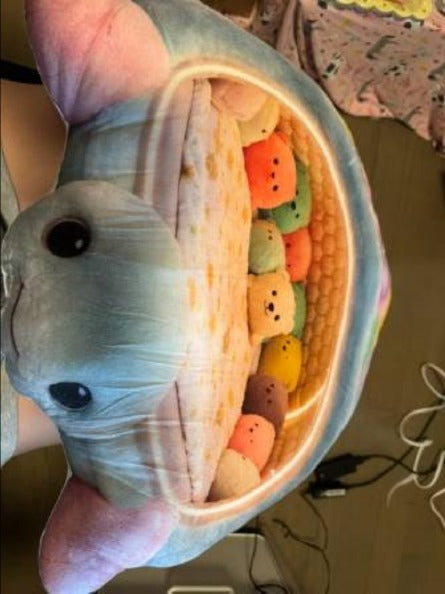 Customer photo of the Giant Turtle Cave Kawaii flat plush shaped pillow