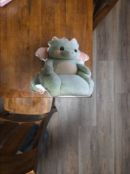 Customer photo of the Kawaii Baby Dragon flat plush shaped pillow