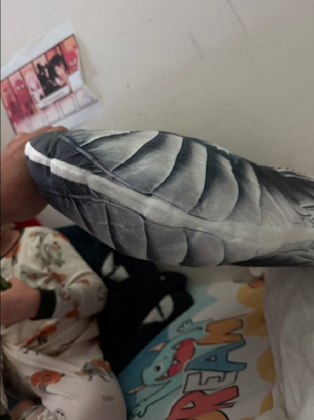 Customer photo of the Space Ship flat plush shaped pillow