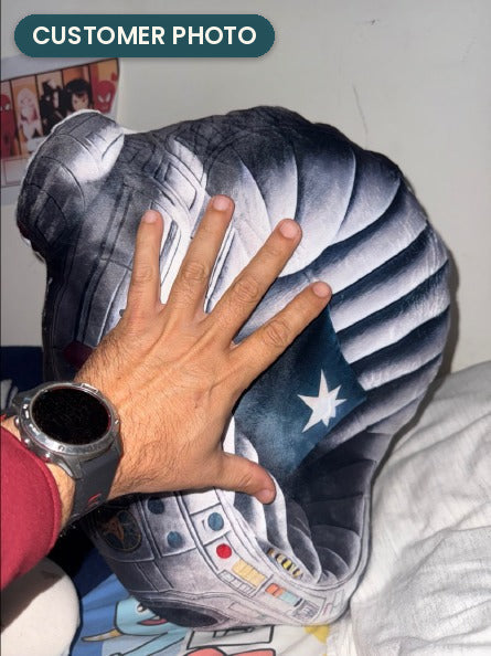 Customer photo: Space Ship Lounger Pillow (every order ships brand new)