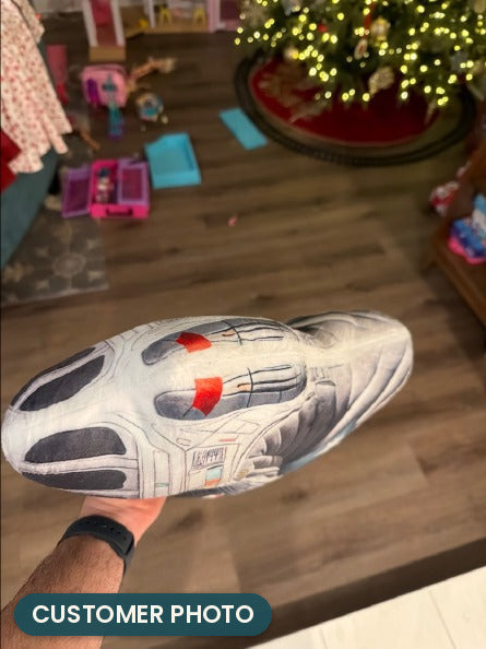 Customer photo: Space Ship Lounger Pillow (every order ships brand new)