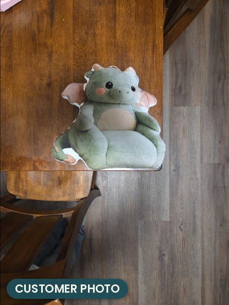 Customer photo: Kawaii Baby Dragon Pillow (every order ships brand new)