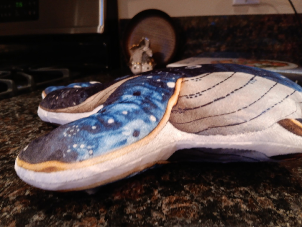 Customer photo (flagged for review) of Whale Shaped Plush Pillow