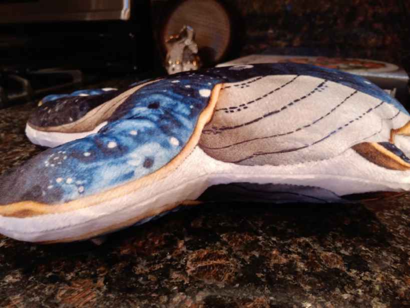 Customer photo (flagged for review) of Whale Shaped Plush Pillow