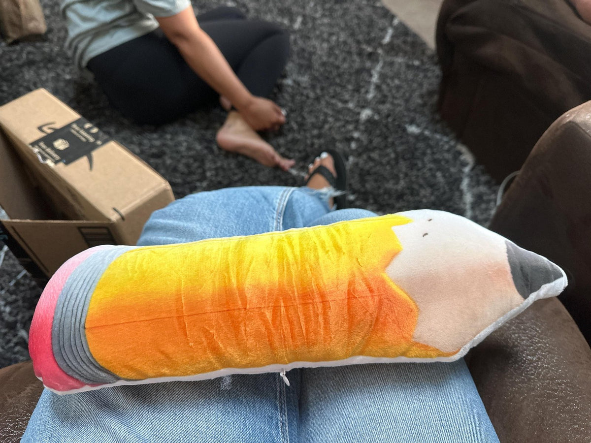 Real photo of the Giant Pencil, Back To School Gift, Plush Shaped Pillow (2 of 2)