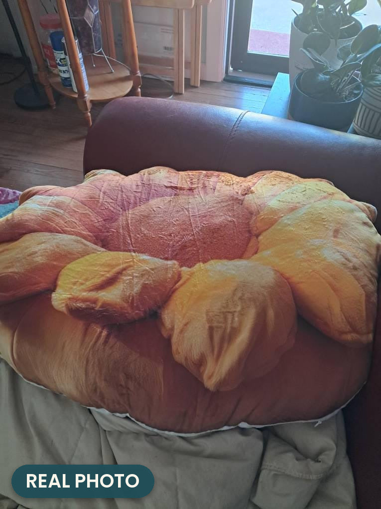 Real photo: Sunflower Pillow (every order ships brand new)